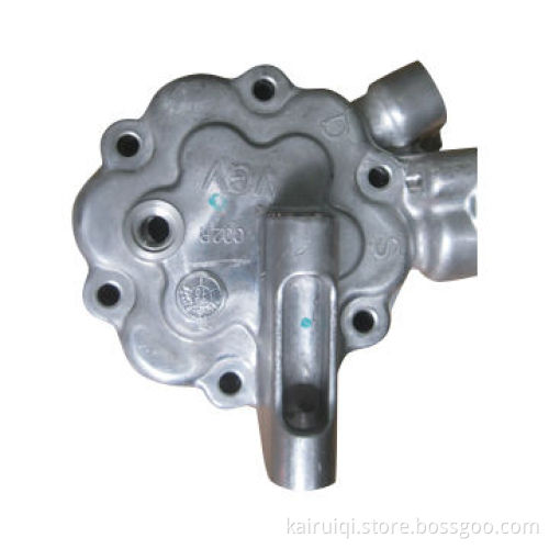 Precision machined cylinder cover, made of aluminum